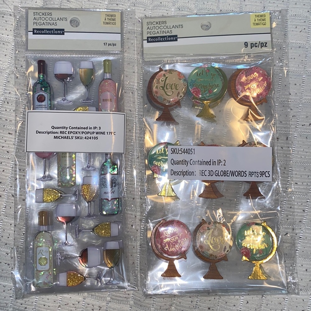 Stickers ! Wine & adventure globes